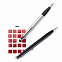 Ручка-стилус Touch 2 в 1, черный с логотипом в Санкт-Петербурге заказать по выгодной цене в кибермаркете AvroraStore