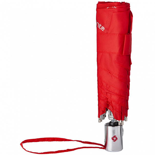 Зонт складной Karissa Slim, автомат, красный с логотипом в Санкт-Петербурге заказать по выгодной цене в кибермаркете AvroraStore