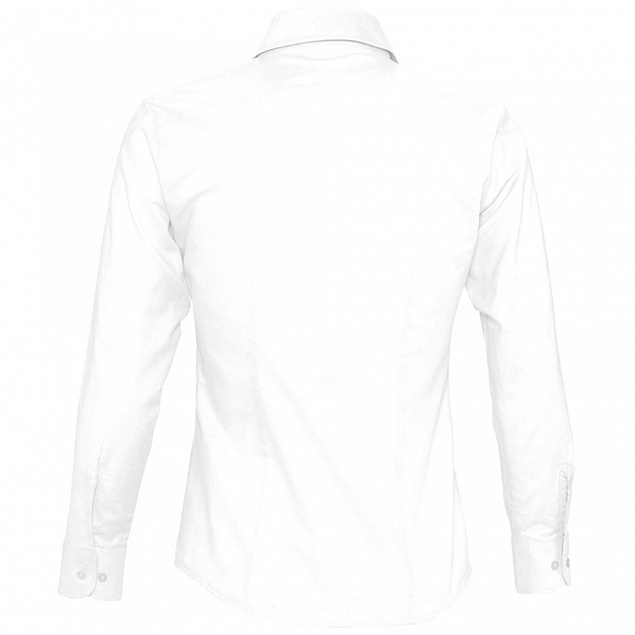 Рубашка женская с длинным рукавом EMBASSY, белая с логотипом в Санкт-Петербурге заказать по выгодной цене в кибермаркете AvroraStore