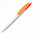 Ручка шариковая Bento, белая с синим с логотипом в Санкт-Петербурге заказать по выгодной цене в кибермаркете AvroraStore