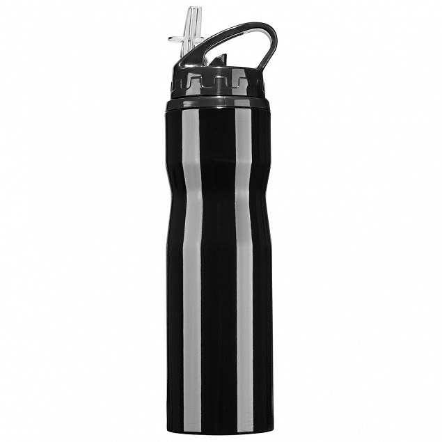 Бутылка для воды MT Bottle, черная с логотипом в Санкт-Петербурге заказать по выгодной цене в кибермаркете AvroraStore
