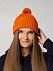 Шапка Nordvik, оранжевая с логотипом в Санкт-Петербурге заказать по выгодной цене в кибермаркете AvroraStore