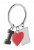 Брелок LOVE, серебристый с логотипом в Санкт-Петербурге заказать по выгодной цене в кибермаркете AvroraStore