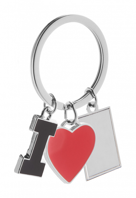 Брелок LOVE, серебристый с логотипом в Санкт-Петербурге заказать по выгодной цене в кибермаркете AvroraStore