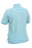 Рубашка поло женская SEMORA, голубая с логотипом в Санкт-Петербурге заказать по выгодной цене в кибермаркете AvroraStore