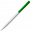 Ручка шариковая Pin, белая с зеленым с логотипом в Санкт-Петербурге заказать по выгодной цене в кибермаркете AvroraStore