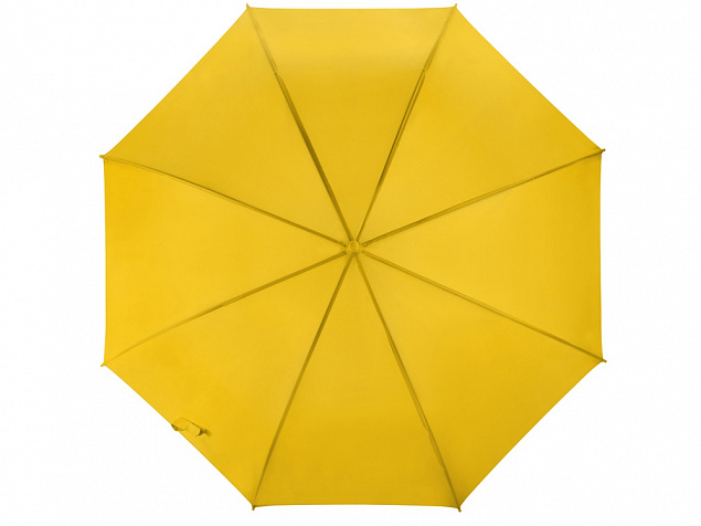 Зонт-трость полуавтоматический с пластиковой ручкой, желтый с логотипом в Санкт-Петербурге заказать по выгодной цене в кибермаркете AvroraStore