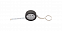 Брелок рулетка, черный с логотипом в Санкт-Петербурге заказать по выгодной цене в кибермаркете AvroraStore