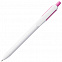 Ручка шариковая Bolide, белая с розовым с логотипом в Санкт-Петербурге заказать по выгодной цене в кибермаркете AvroraStore