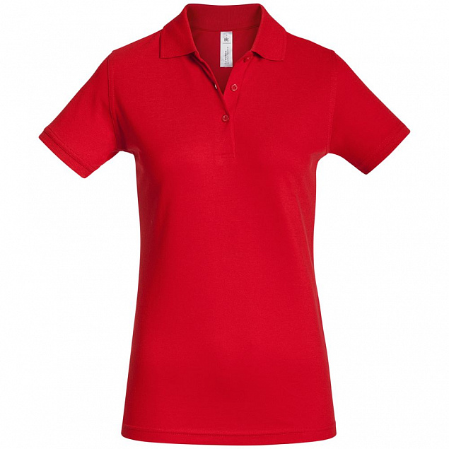 Рубашка поло женская Safran Timeless красная с логотипом в Санкт-Петербурге заказать по выгодной цене в кибермаркете AvroraStore