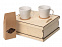 Подарочный набор с кофе, чашками в деревянной коробке Кофебрейк с логотипом в Санкт-Петербурге заказать по выгодной цене в кибермаркете AvroraStore