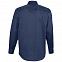 Рубашка мужская с длинным рукавом Bel Air, темно-синяя (кобальт) с логотипом в Санкт-Петербурге заказать по выгодной цене в кибермаркете AvroraStore