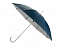 Зонт-трость полуавтомат Майорка, синий/серебристый с логотипом в Санкт-Петербурге заказать по выгодной цене в кибермаркете AvroraStore