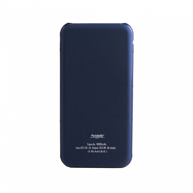 Внешний аккумулятор, Grand PB, 10000 mAh, синий, подарочная упаковка с блистером с логотипом в Санкт-Петербурге заказать по выгодной цене в кибермаркете AvroraStore