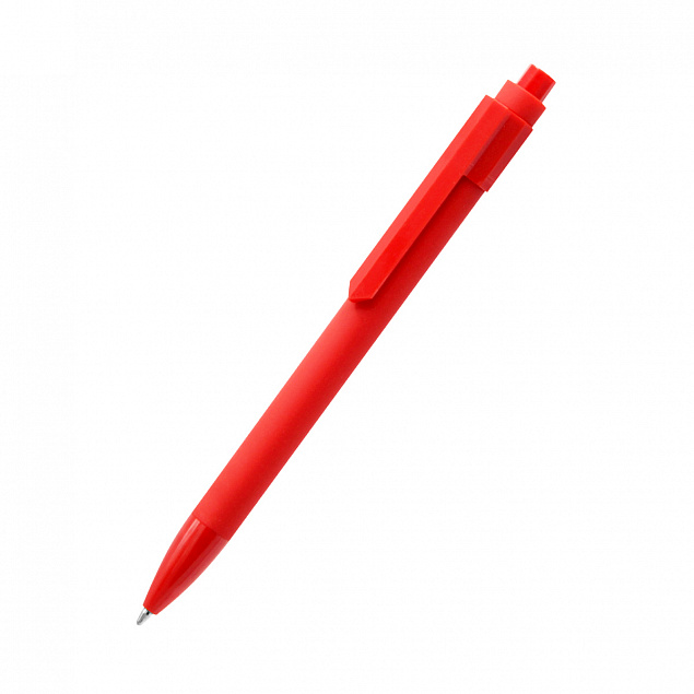 Ручка шариковая Pit Soft - Красный PP с логотипом в Санкт-Петербурге заказать по выгодной цене в кибермаркете AvroraStore