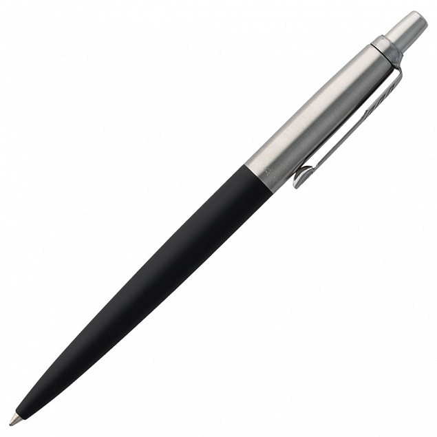 Ручка шариковая Parker Jotter Core K63, черный с серебристым с логотипом в Санкт-Петербурге заказать по выгодной цене в кибермаркете AvroraStore