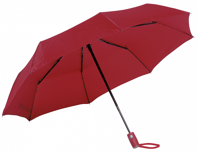 Автоматический ветрозащитный карманный зонт ORIANA, темно-красный с логотипом в Санкт-Петербурге заказать по выгодной цене в кибермаркете AvroraStore