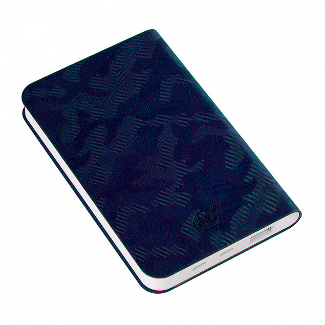 Универсальный аккумулятор "Tabby" (5000mAh), темно-синий, 7,5х12,1х1,1см с логотипом в Санкт-Петербурге заказать по выгодной цене в кибермаркете AvroraStore