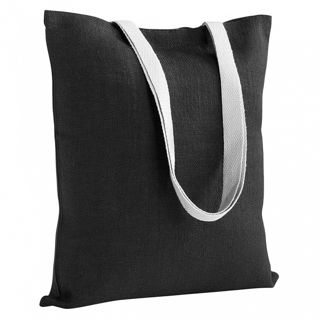 Холщовая сумка на плечо Juhu, черная с логотипом в Санкт-Петербурге заказать по выгодной цене в кибермаркете AvroraStore