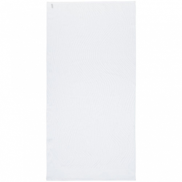 Полотенце New Wave, большое, белое с логотипом в Санкт-Петербурге заказать по выгодной цене в кибермаркете AvroraStore