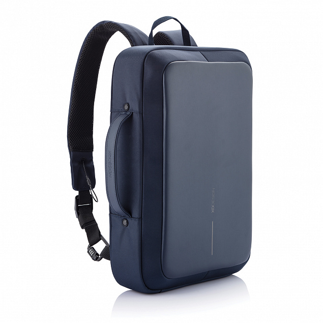Сумка-рюкзак Bobby Bizz с защитой от карманников, синий с логотипом в Санкт-Петербурге заказать по выгодной цене в кибермаркете AvroraStore
