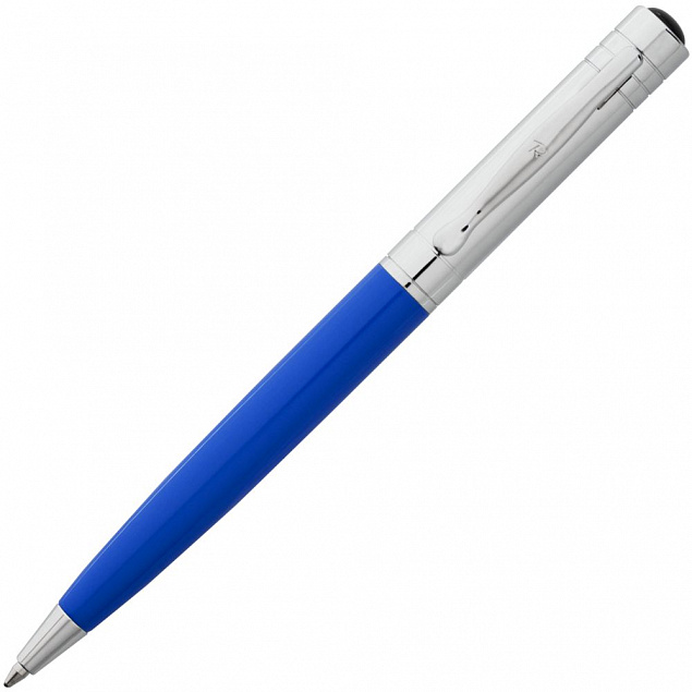 Ручка шариковая Promise, синяя с логотипом в Санкт-Петербурге заказать по выгодной цене в кибермаркете AvroraStore