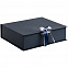 Коробка на лентах Tie Up, синяя с логотипом в Санкт-Петербурге заказать по выгодной цене в кибермаркете AvroraStore