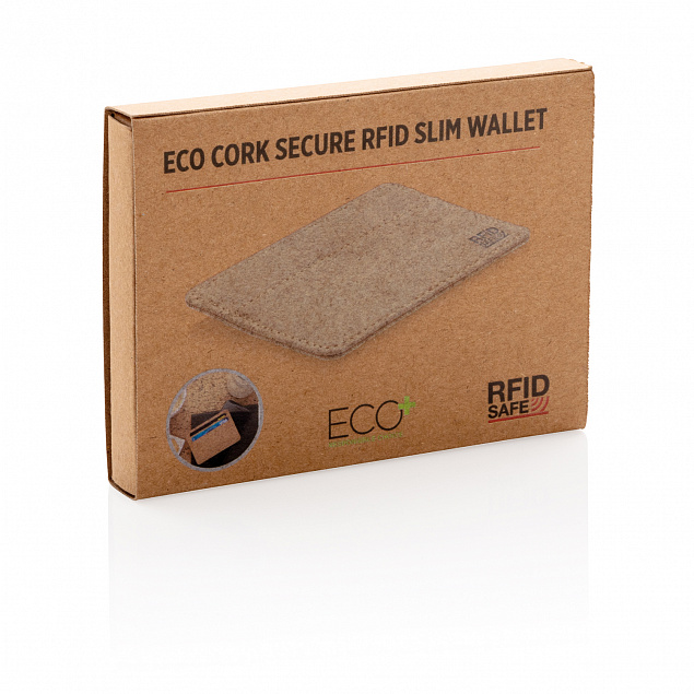 Эко-кошелек Cork c RFID защитой с логотипом в Санкт-Петербурге заказать по выгодной цене в кибермаркете AvroraStore