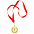 Медаль наградная на ленте  "Бронза" с логотипом в Санкт-Петербурге заказать по выгодной цене в кибермаркете AvroraStore