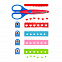 Набор мини-дыроколов и ножниц fun-design, синий с логотипом в Санкт-Петербурге заказать по выгодной цене в кибермаркете AvroraStore