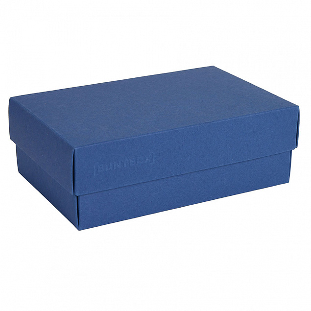 Коробка картонная, "COLOR" 11,5*6*17 см; синий с логотипом в Санкт-Петербурге заказать по выгодной цене в кибермаркете AvroraStore