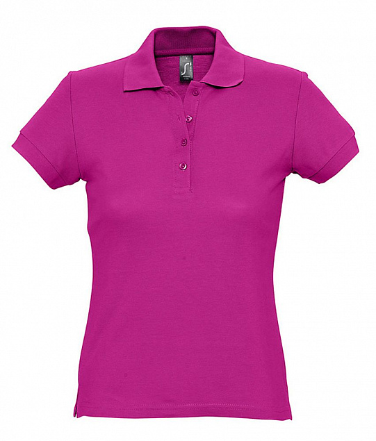 Рубашка поло женская PASSION 170, ярко-розовая (фуксия) с логотипом в Санкт-Петербурге заказать по выгодной цене в кибермаркете AvroraStore