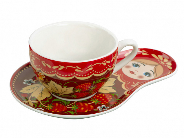 Подарочный набор: чайная пара, чай Глинтвейн с логотипом в Санкт-Петербурге заказать по выгодной цене в кибермаркете AvroraStore