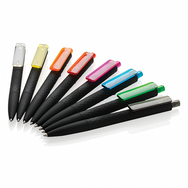 Черная ручка X3 Smooth Touch, зеленый с логотипом в Санкт-Петербурге заказать по выгодной цене в кибермаркете AvroraStore