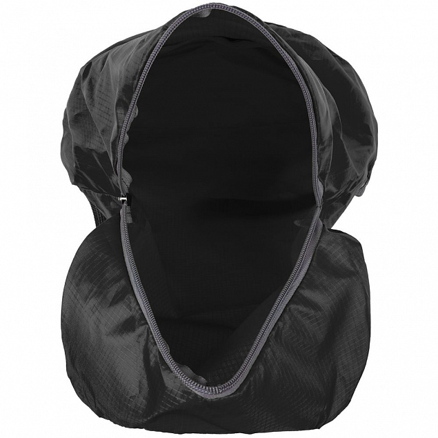 Складной рюкзак Barcelona, черный с логотипом в Санкт-Петербурге заказать по выгодной цене в кибермаркете AvroraStore