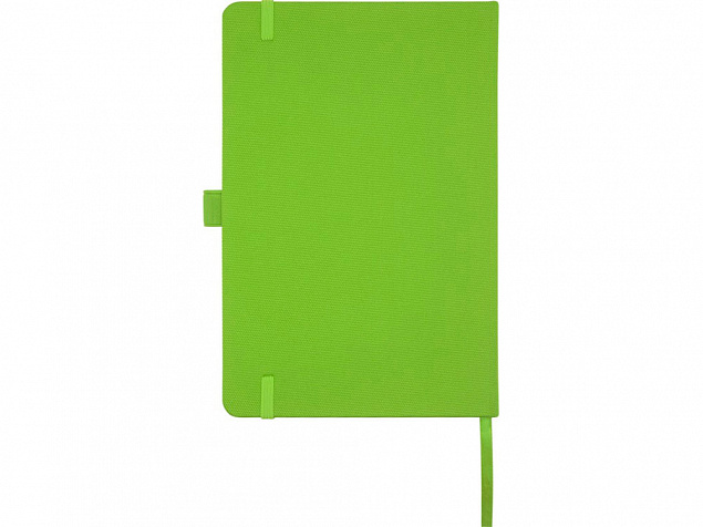 Блокнот Honua форматом A5 из переработанной бумаги с обложкой из переработанного ПЭТ, зеленый лайм с логотипом в Санкт-Петербурге заказать по выгодной цене в кибермаркете AvroraStore