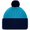 Шапка Snappy, бирюзовая с синим с логотипом в Санкт-Петербурге заказать по выгодной цене в кибермаркете AvroraStore