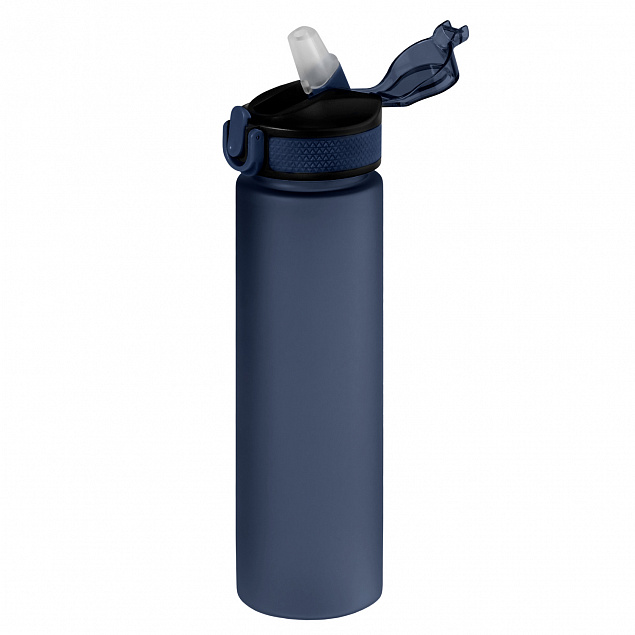 Спортивная бутылка для воды, Flip, 700 ml, синяя с логотипом в Санкт-Петербурге заказать по выгодной цене в кибермаркете AvroraStore