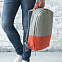 Рюкзак "Beam", серый/синий, 44х30х10 см, полиамид с логотипом в Санкт-Петербурге заказать по выгодной цене в кибермаркете AvroraStore