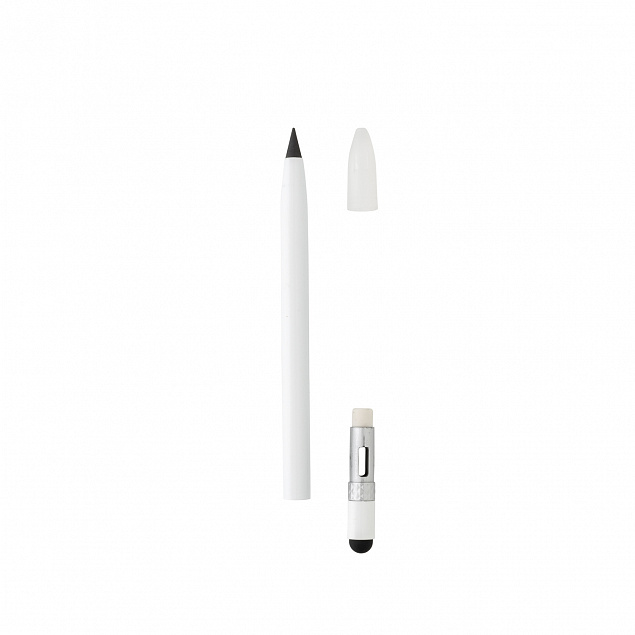 Алюминиевый вечный карандаш с ластиком с логотипом в Санкт-Петербурге заказать по выгодной цене в кибермаркете AvroraStore
