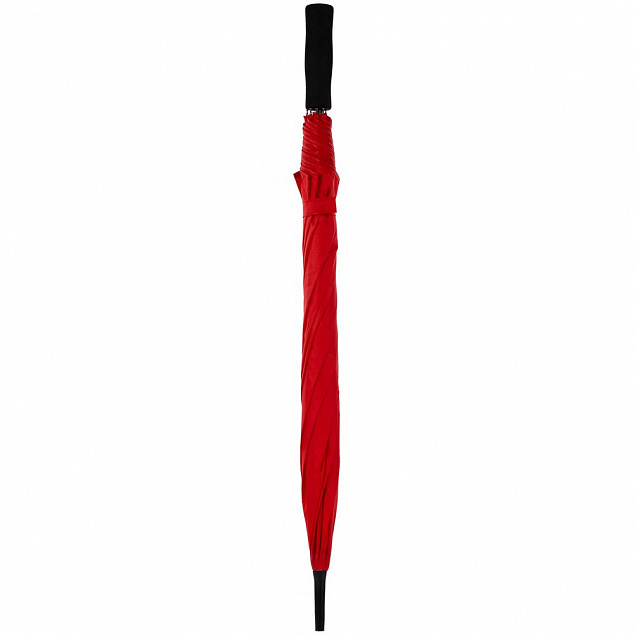 Зонт-трость Color Play, красный с логотипом в Санкт-Петербурге заказать по выгодной цене в кибермаркете AvroraStore