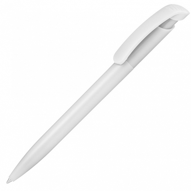 Ручка шариковая Clear Solid, белая с логотипом в Санкт-Петербурге заказать по выгодной цене в кибермаркете AvroraStore