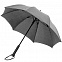 Зонт-трость rainVestment, светло-серый меланж с логотипом в Санкт-Петербурге заказать по выгодной цене в кибермаркете AvroraStore