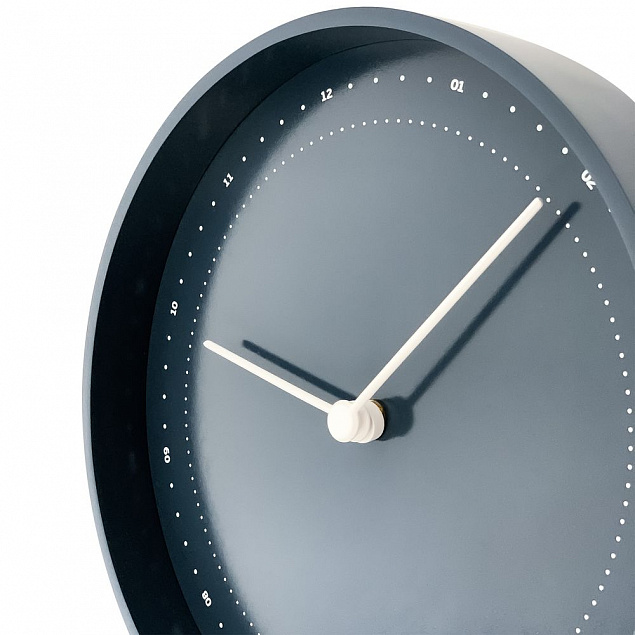 Часы настенные Slik, темно-синие с логотипом в Санкт-Петербурге заказать по выгодной цене в кибермаркете AvroraStore