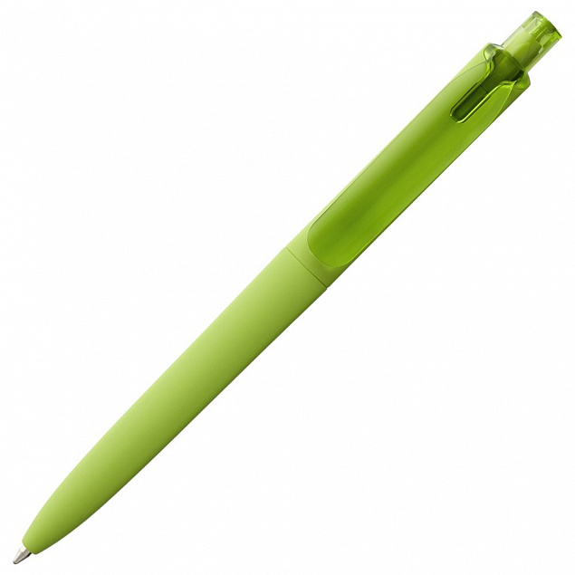 Ручка шариковая Prodir DS8 PRR-T Soft Touch, зеленая с логотипом в Санкт-Петербурге заказать по выгодной цене в кибермаркете AvroraStore