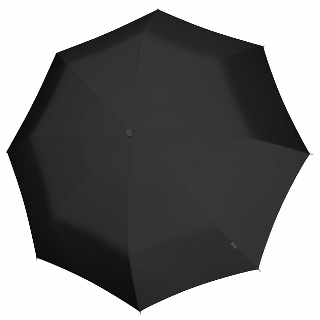 Складной зонт U.090, черный с логотипом в Санкт-Петербурге заказать по выгодной цене в кибермаркете AvroraStore