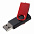 Флешка Twist Color, белая с красным, 16 Гб с логотипом в Санкт-Петербурге заказать по выгодной цене в кибермаркете AvroraStore