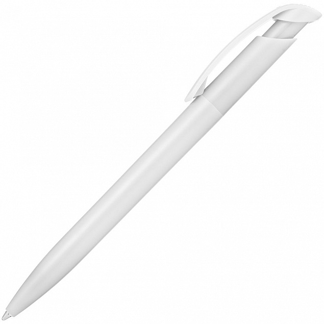 Ручка шариковая Clear Solid, белая с логотипом в Санкт-Петербурге заказать по выгодной цене в кибермаркете AvroraStore
