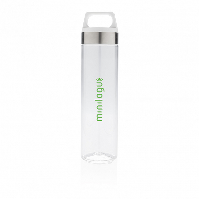 Стильная бутылка для воды Tritan, белая с логотипом в Санкт-Петербурге заказать по выгодной цене в кибермаркете AvroraStore
