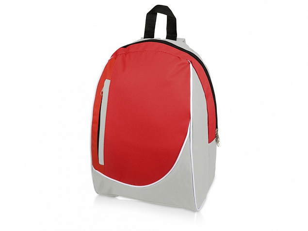 Рюкзак Джек, светло-серый/красный с логотипом в Санкт-Петербурге заказать по выгодной цене в кибермаркете AvroraStore